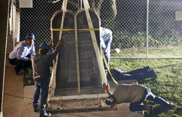 Oklahoma: 10 Commandments Removed under Cover of Darkness