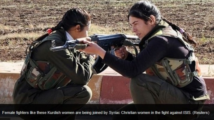 Christian mothers, wives take up the fight against ISIS, whose women serve as suicide bombers and slaves